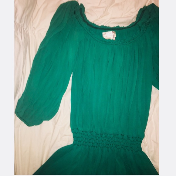 MSSP Kelly Green Flowy Dresss - Picture 4 of 6